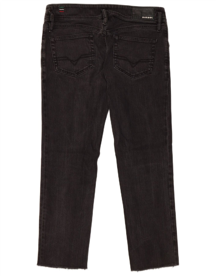 Diesel Dame Matic Stretch Straight Jeans W31 L26 Sort Bomuld