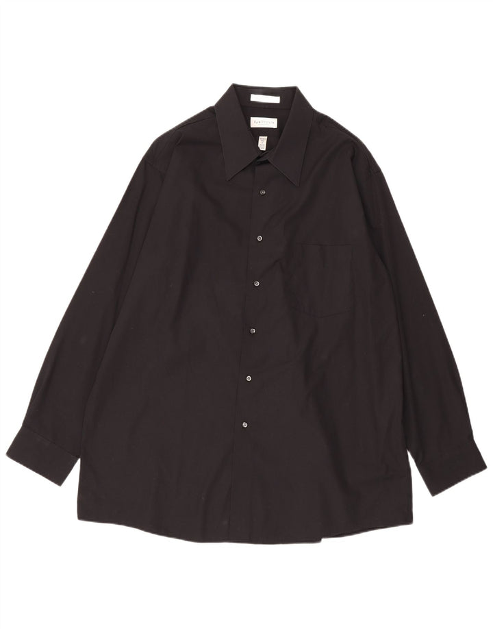 Van Heusen Herreskjorte str. 17 XL Sort bomuld