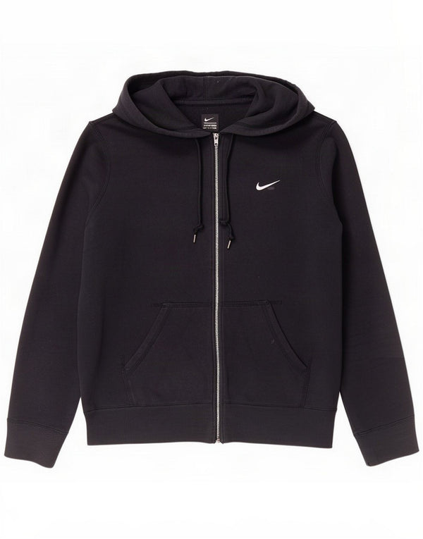 Nike hættetrøje med lynlås til mænd XL marineblå bomuld