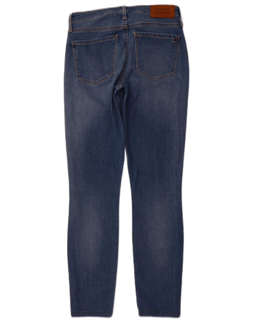 TOMMY HILFIGER Dame Flex Skinny Jeans W28 L27 Blå Bomuld