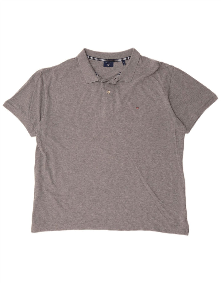 Gant Polo Shirt til mænd 4XL Grå Flecked Bomuld