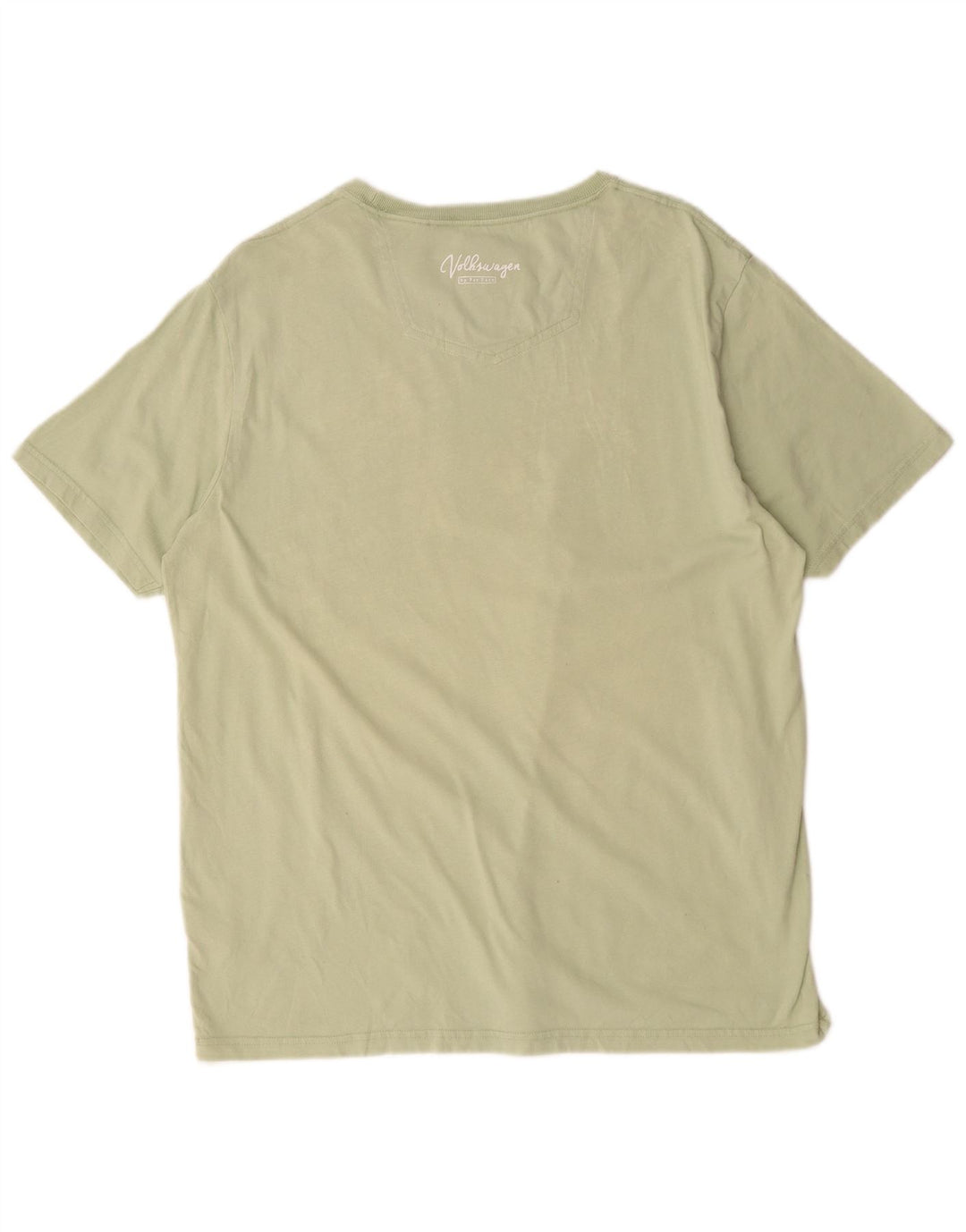 Fat Face Herre Grafisk T-Shirt Top Stor Grøn Bomuld