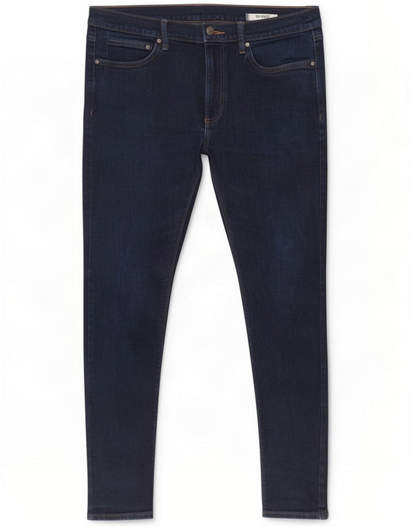 Marks & Spencer Skinny Jeans til mænd W34 L31 Navy Blue Cotton