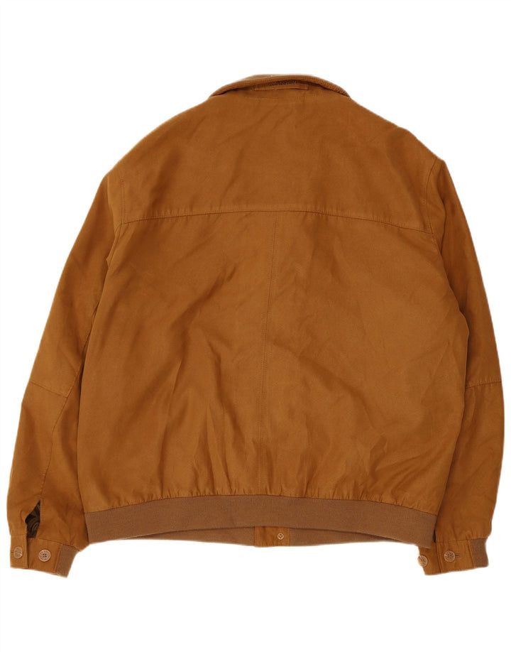 Vintage Bomberjakke til mænd IT 54 2XL Beige Polyester