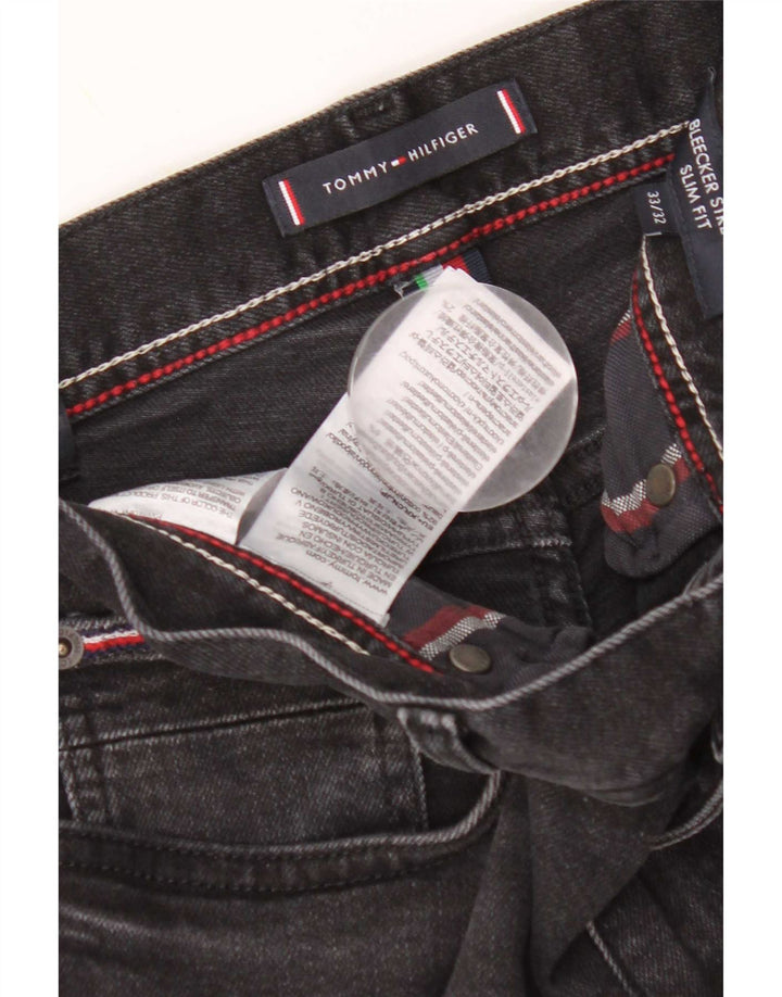 Tommy Hilfiger Herre Bleecker Slim Jeans W33 L32 Sort Bomuld