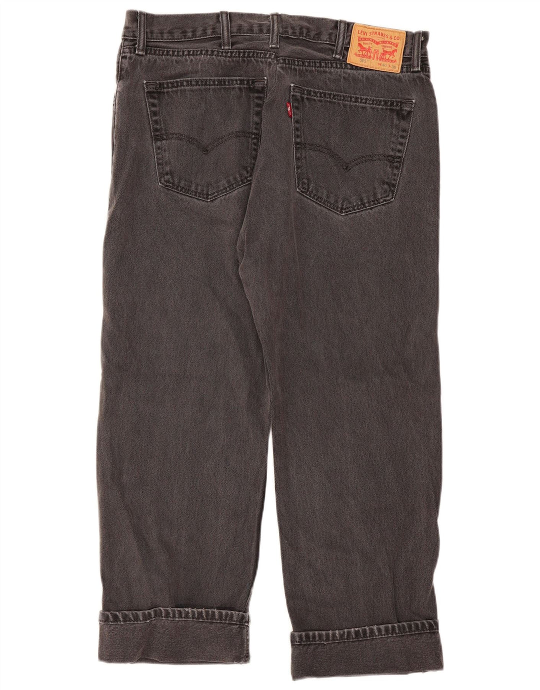 Levi's Dame 505 Straight Jeans W40 L26 Grå Bomuld