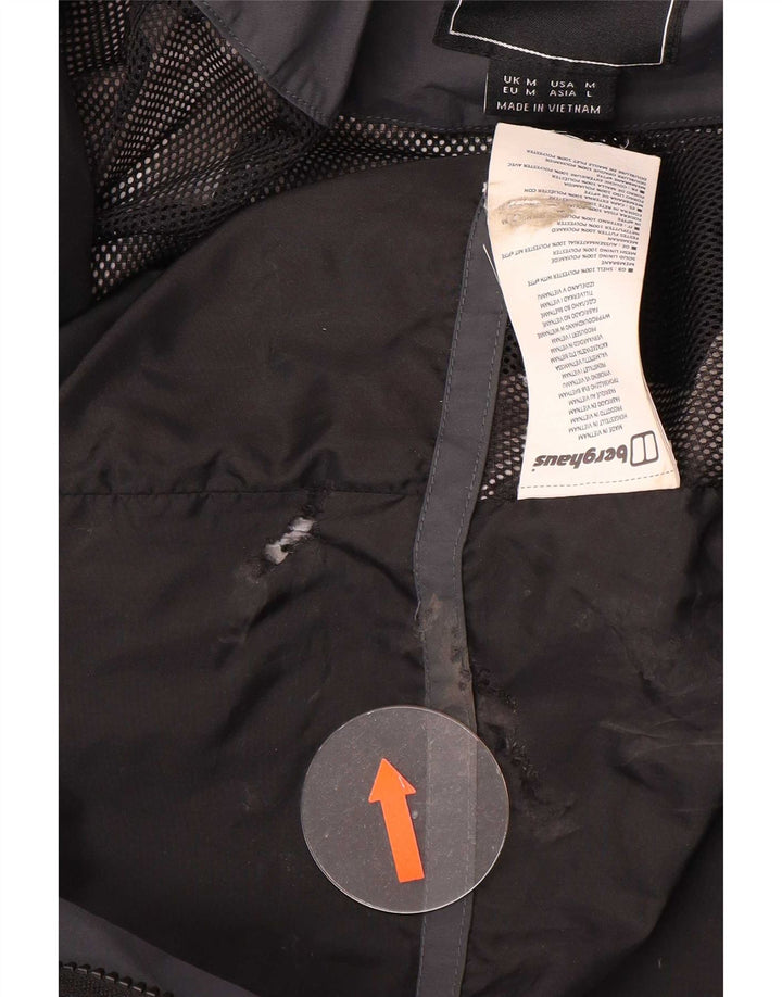 Berghaus Regnjakke til mænd UK 38 Medium Sort Polyester
