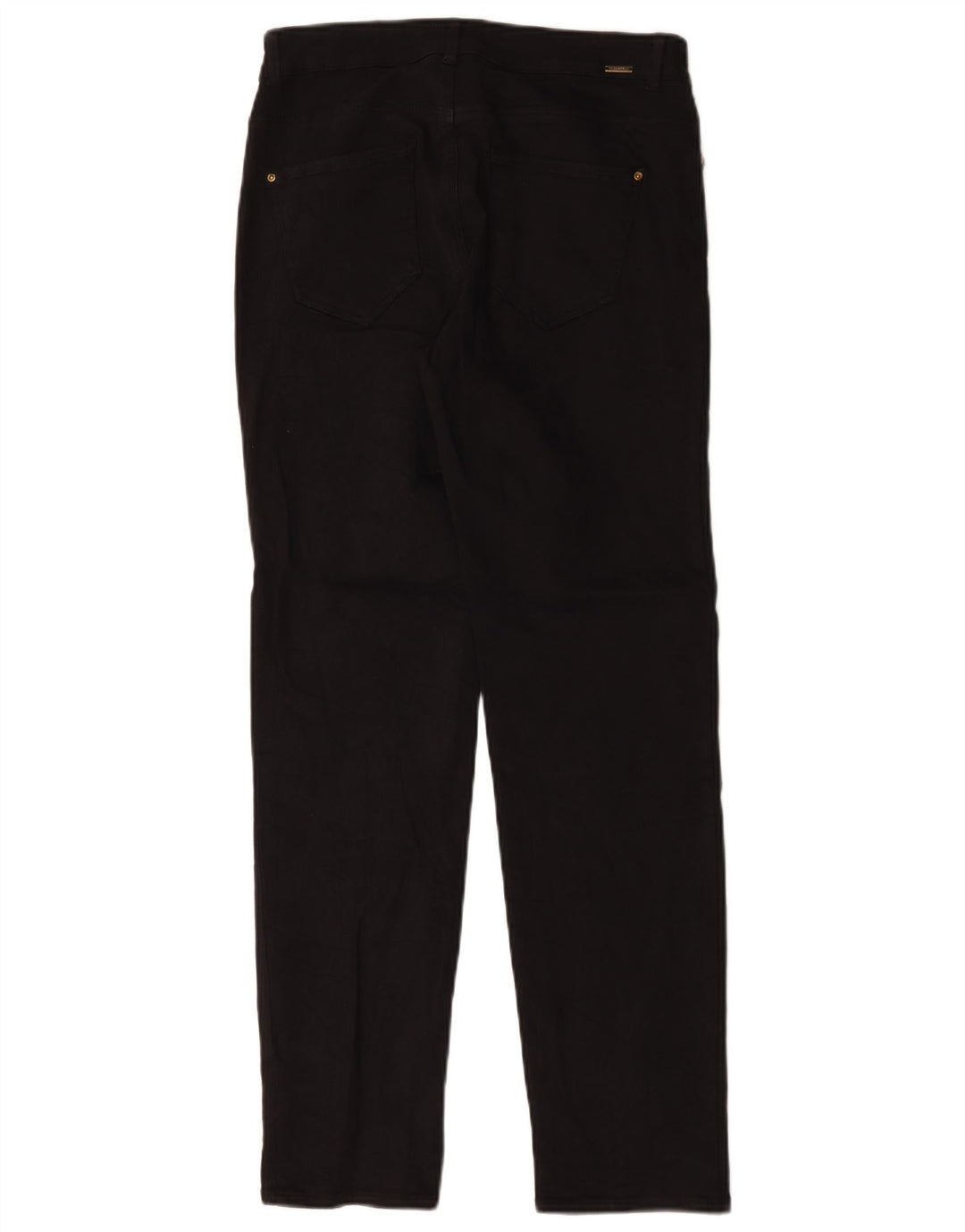 Zara Dame Straight Jeans EU 40 Medium W30 L30 Sort Bomuld