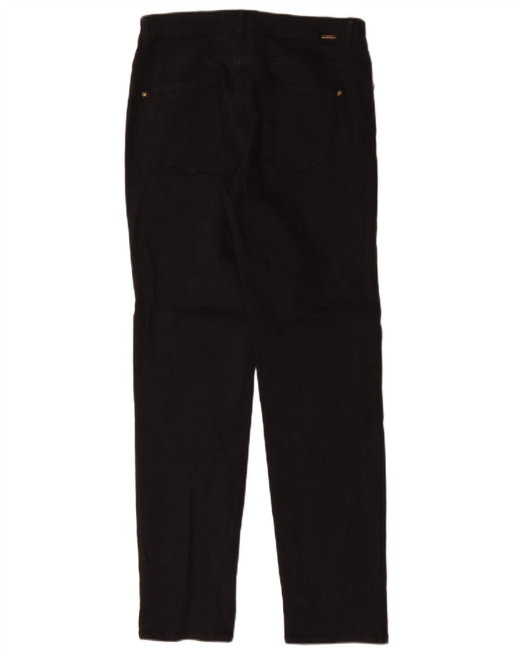 Zara Dame Straight Jeans EU 40 Medium W30 L30 Sort Bomuld