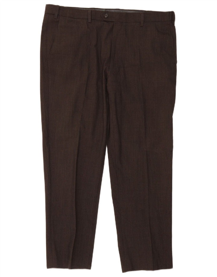 Marks & Spencer Herre Skræddersyet Fit Slim Suit Bukser W38 L29 Brun