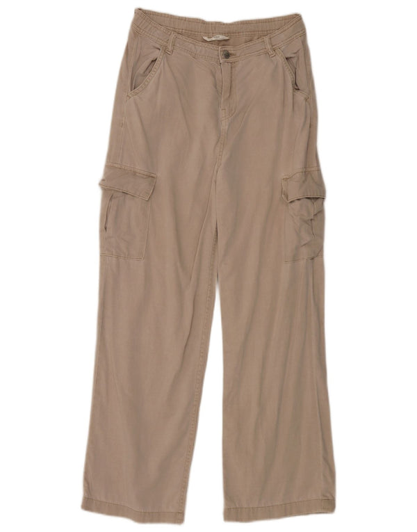 Marks & Spencer Girls Cargobukser med brede ben 13-14 år W28 L28 Beige