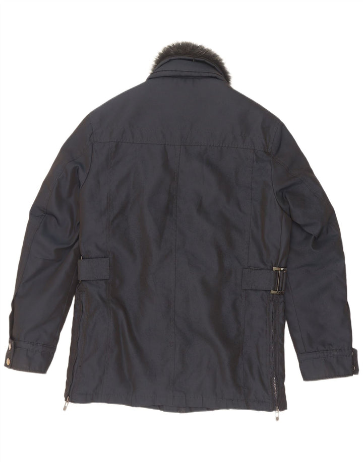 Wampum Herre Utility Jacket UK 38 Medium Navy Blue Polyester