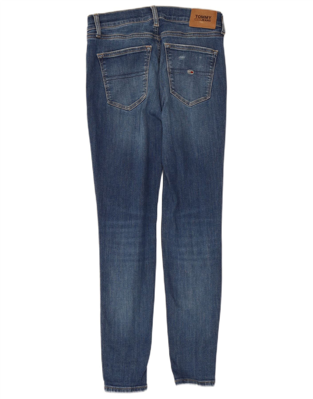 TOMMY HILFIGER Dame Skinny Jeans W27 L28 Blå Bomuld