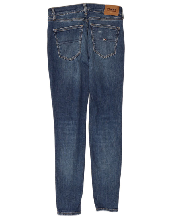 TOMMY HILFIGER Dame Skinny Jeans W27 L28 Blå Bomuld