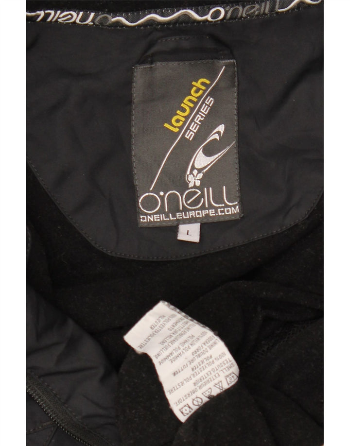 O'Neill Herre Hooded Windbreaker Jacket UK 40 Large Black Polyester