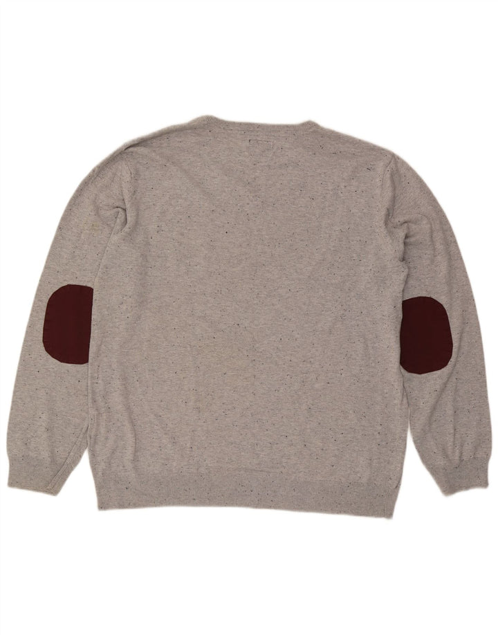 Quiksilver Herre Crew Neck Jumper Sweater XL Grå Bomuld
