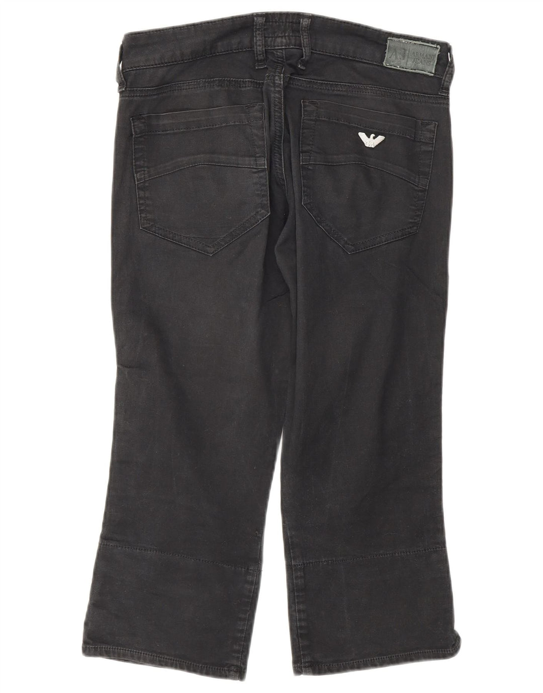 Armani Dame Capri Bukser W27 L20 Grå Bomuld