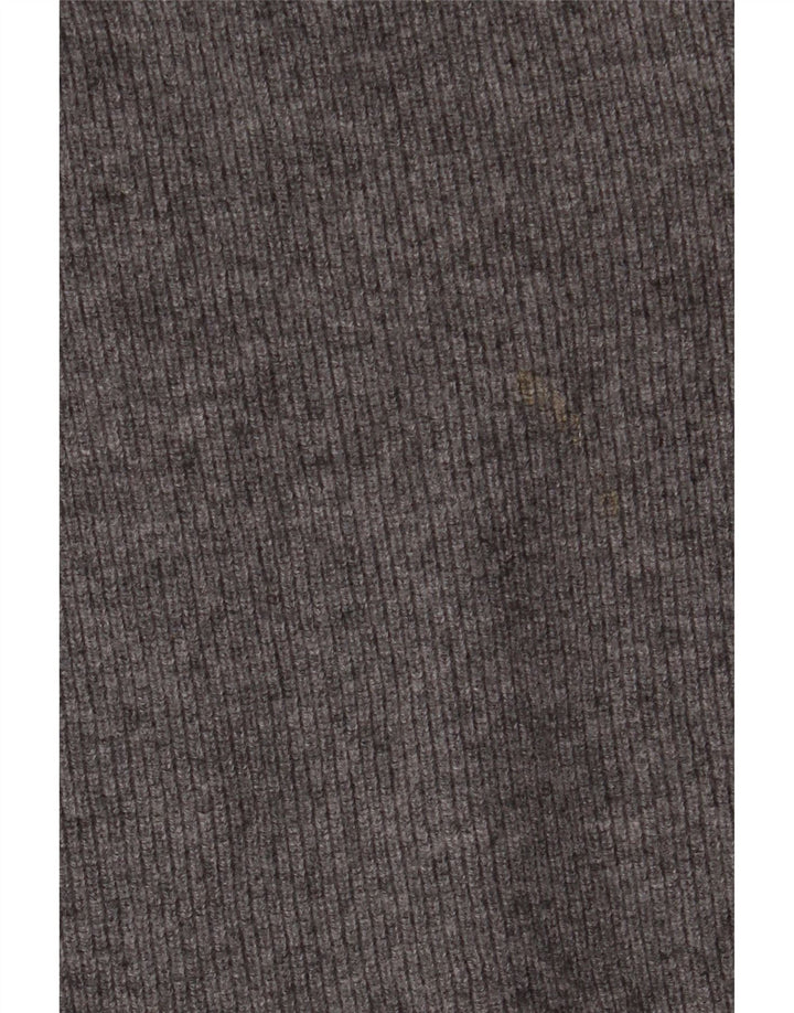 Massimo Dutti Herre Polo Neck Jumper Sweater Medium Grå Uld