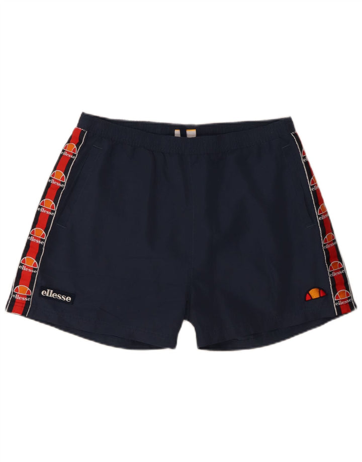 Ellesse Herre grafiske svømmeshorts Medium Navy Blue Colourblock