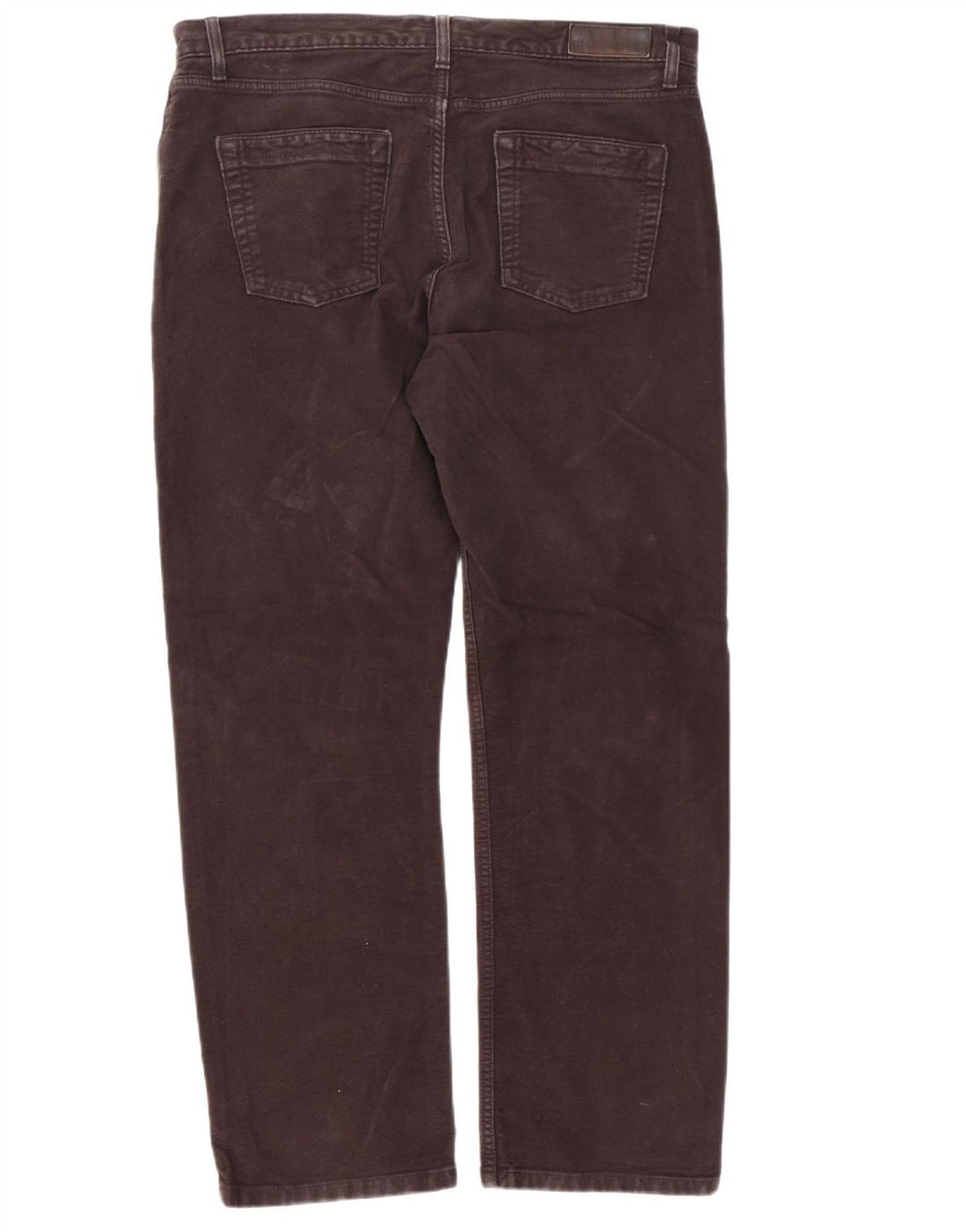 Marks & Spencer Herre Regular Casual Bukser W36 L31 Brun Bomuld