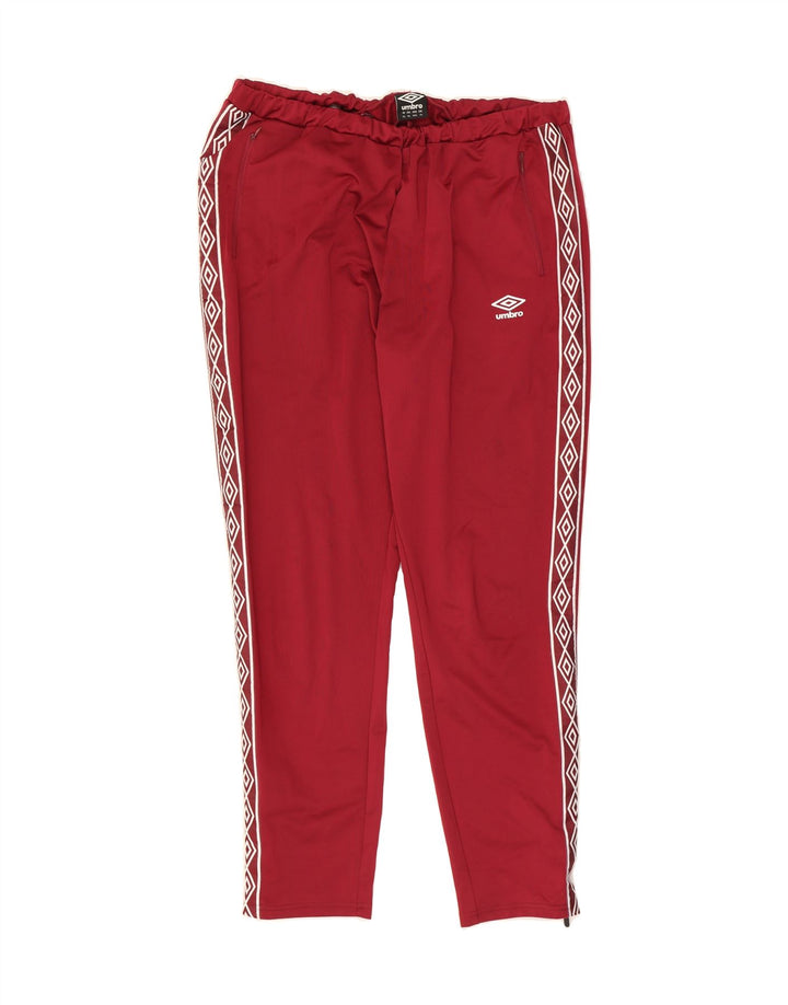 UMBRO Mens Graphic Tracksuit Trousers XL  Red Polyester Vintage Umbro and Second-Hand Umbro from Messina Hembry 