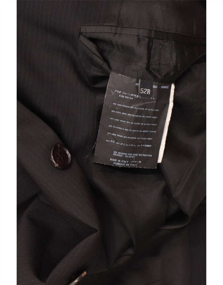 PRADA Herre 3-knap 2-delt jakkesæt IT 52 XL W34 L30 Sort Klassisk