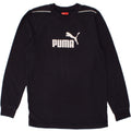 PUMA Boys Graphic Top Long Sleeve 13-14 Years XL Navy Blue Vintage Puma and Second-Hand Puma from Messina Hembry 