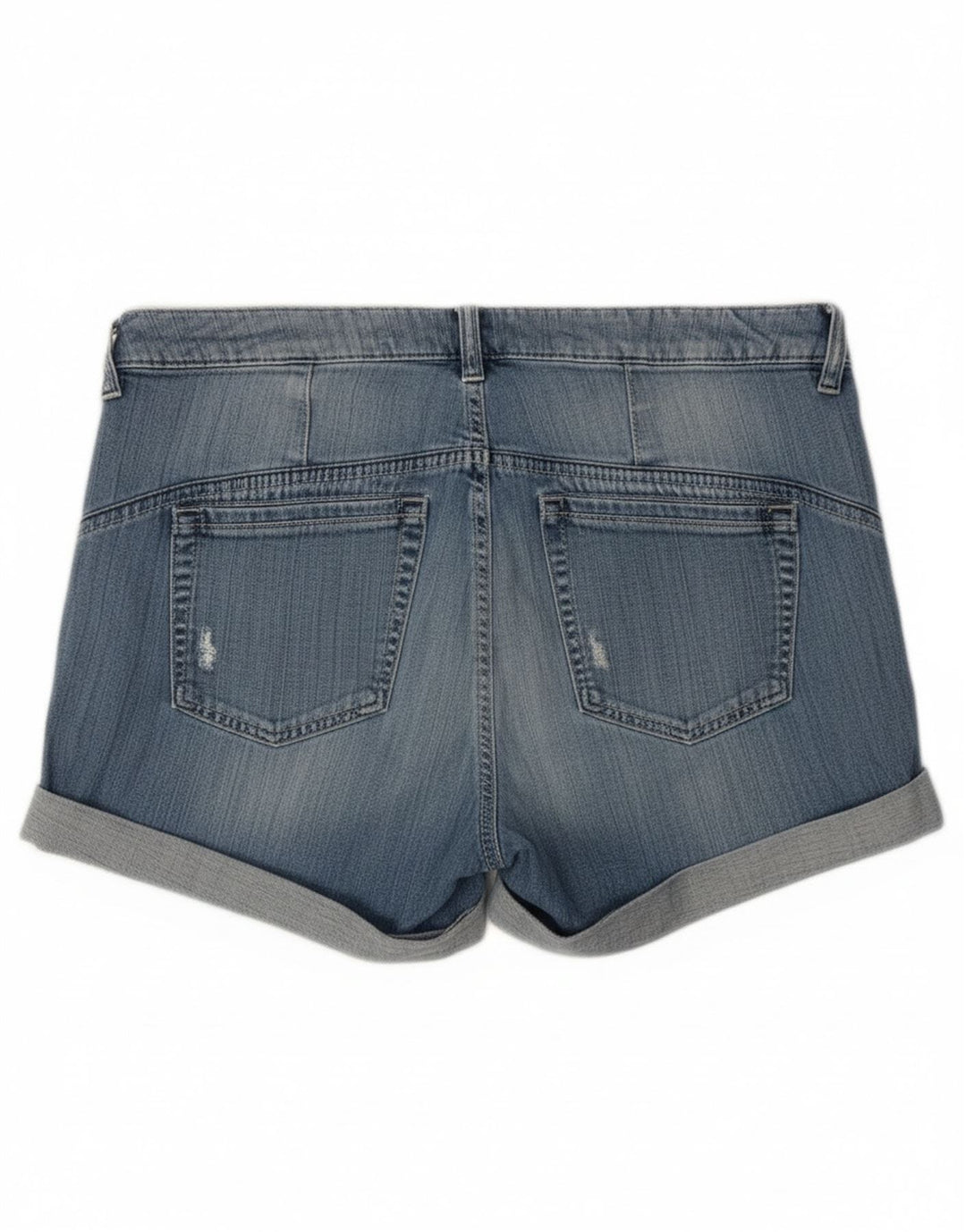 Guess Womens Distressed Denim Shorts W28 Medium Blue Cotton