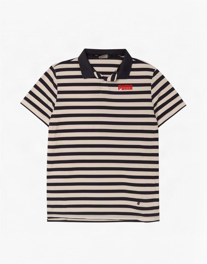 Puma herre poloshirt Medium marineblå stribet bomuld