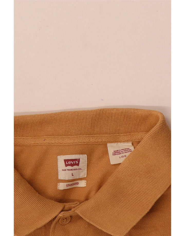 Levi's Herre Standard Fit Polo Shirt Large Beige