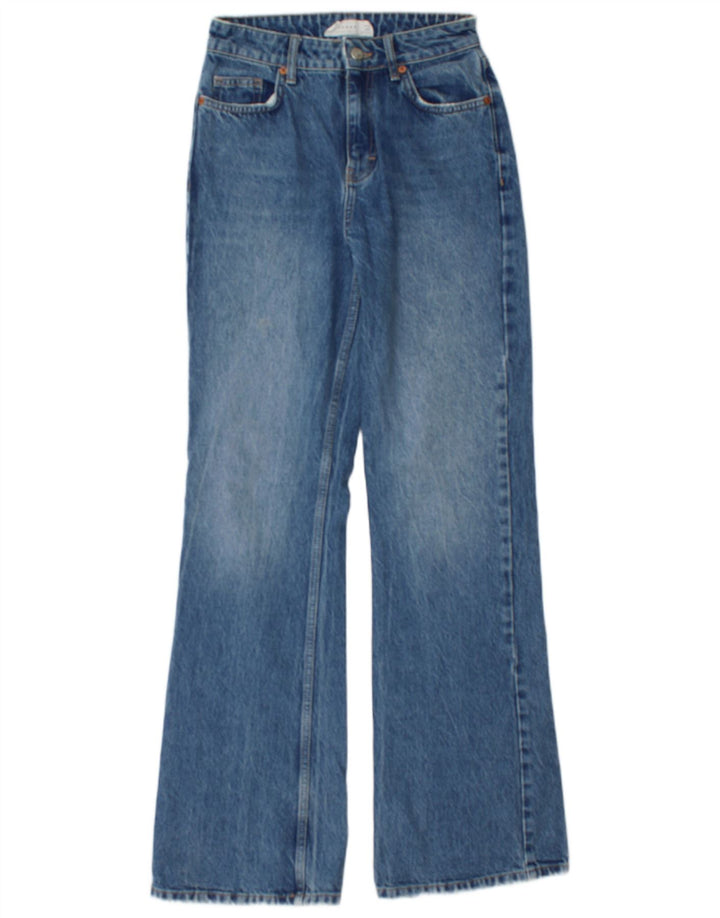 TOPSHOP Dame Bootcut Jeans W26 L32 Blå Bomuld