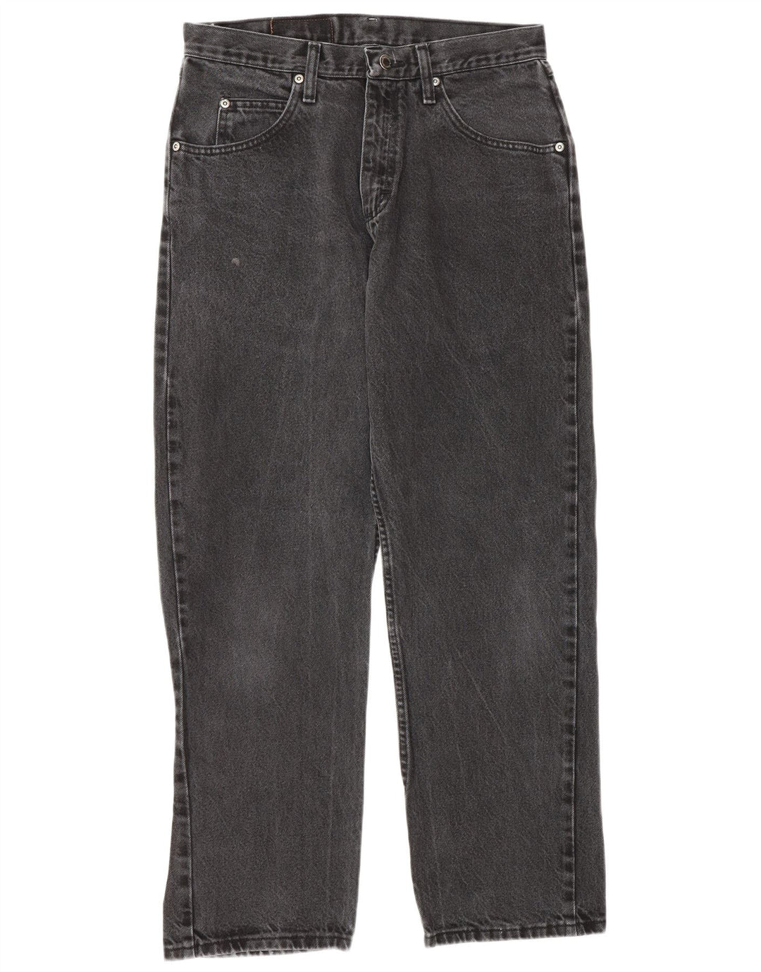 Wrangler Straight Jeans til mænd W31 L30 Grå bomuld