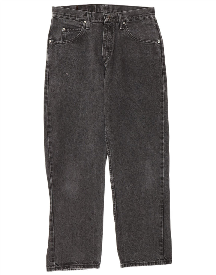 Wrangler Straight Jeans til mænd W31 L30 Grå bomuld