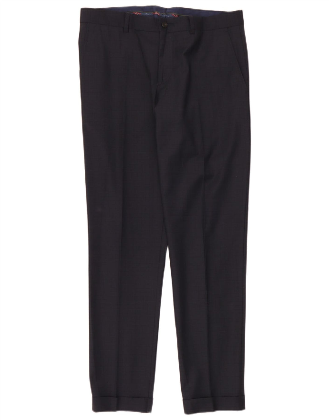 Zara Herre Slim Chino Bukser EU 40 Medium W31 L30 Navy Blue