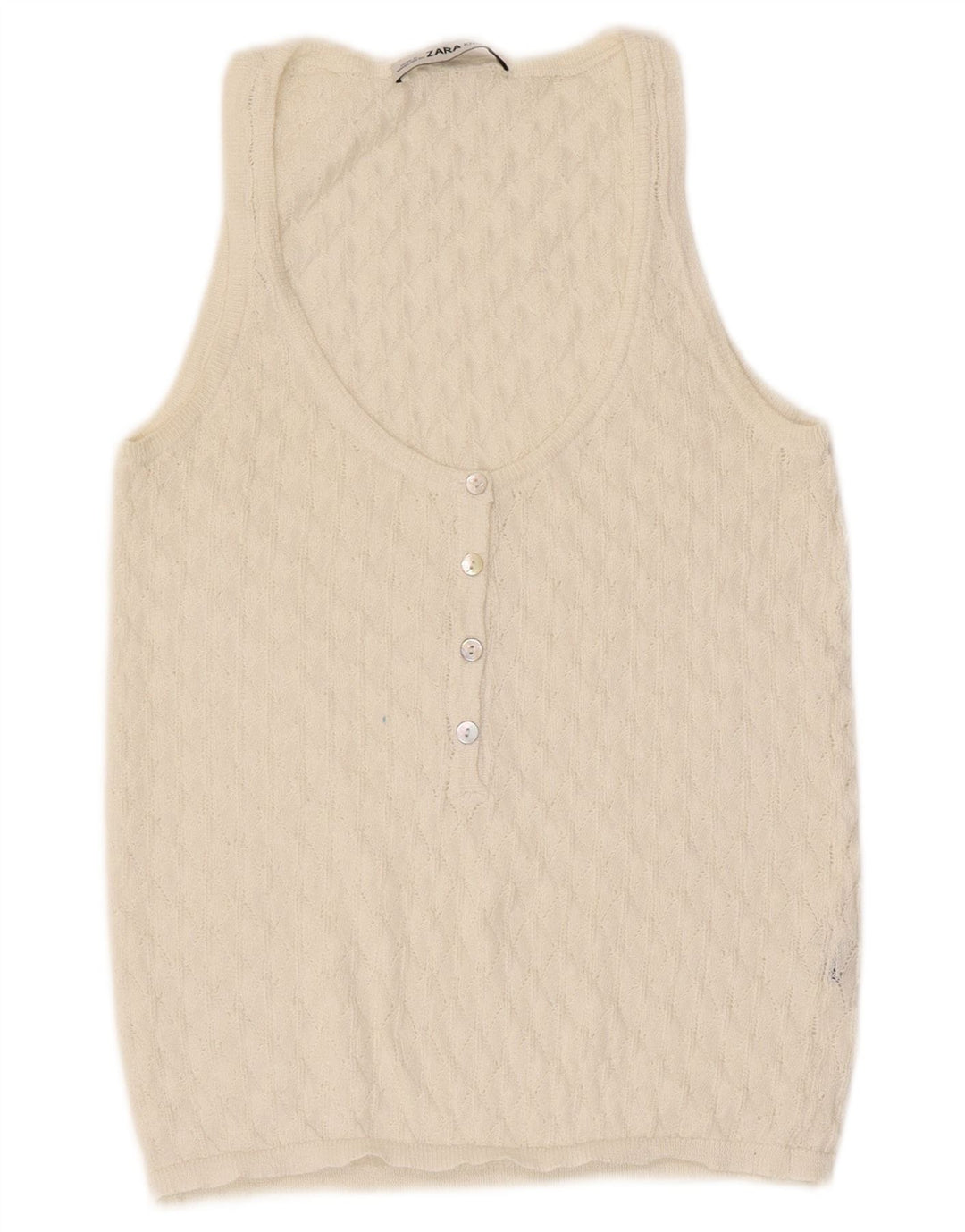 Zara Damevest Top UK 8 Small Beige