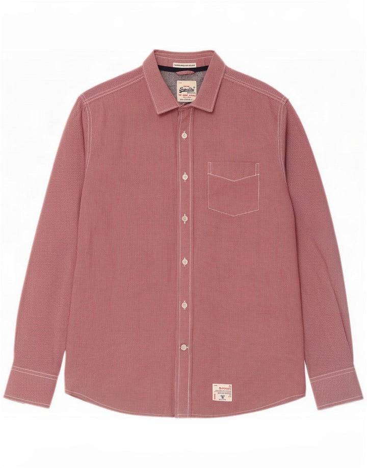 Superdry Herreskjorte Medium Rød Gingham Cotton