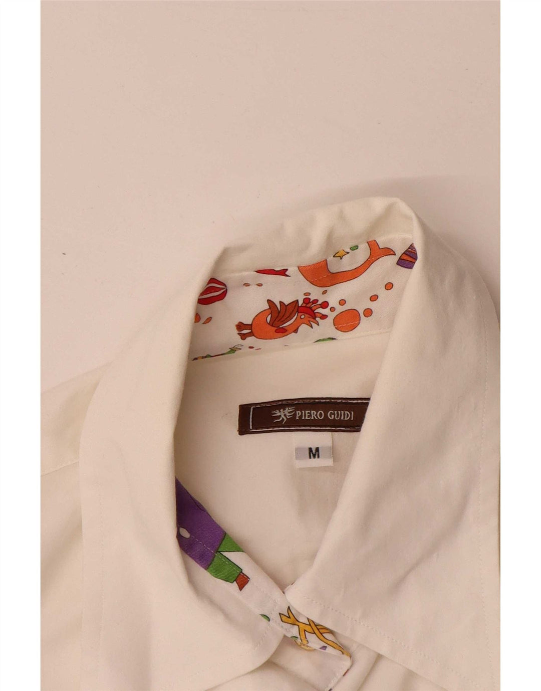 Piero Guidi Dameskjorte UK 12 Medium Hvid Bomuld