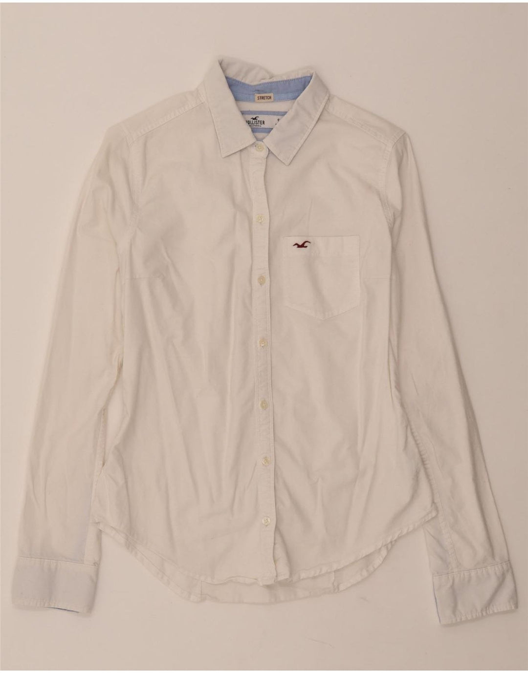 HOLLISTER Womens Shirt UK 10 Small White Cotton