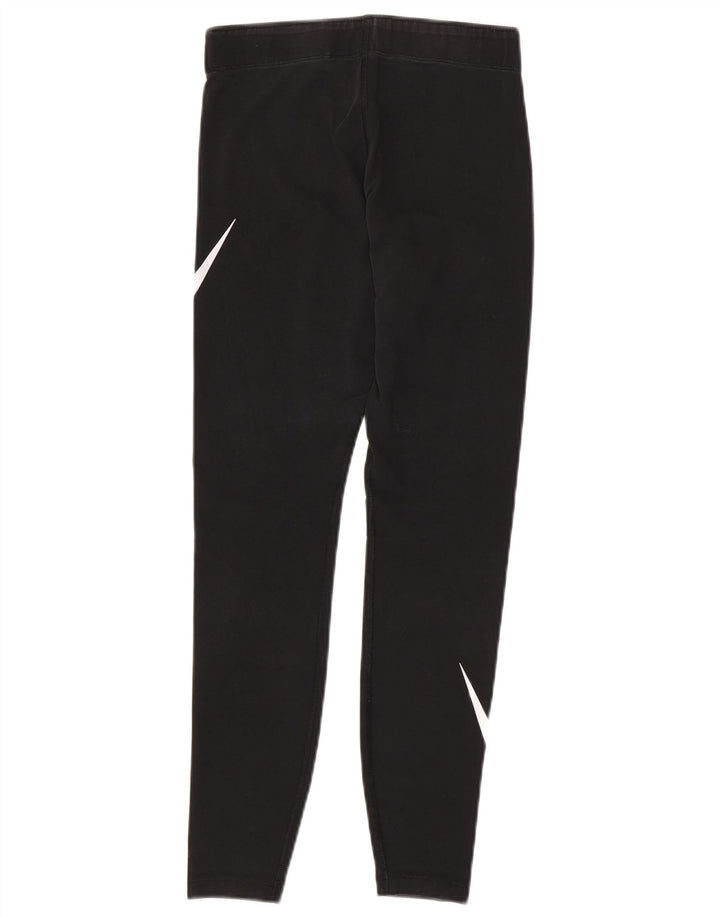 NIKE Grafiske Leggings til kvinder UK 8 Lille sort bomuld