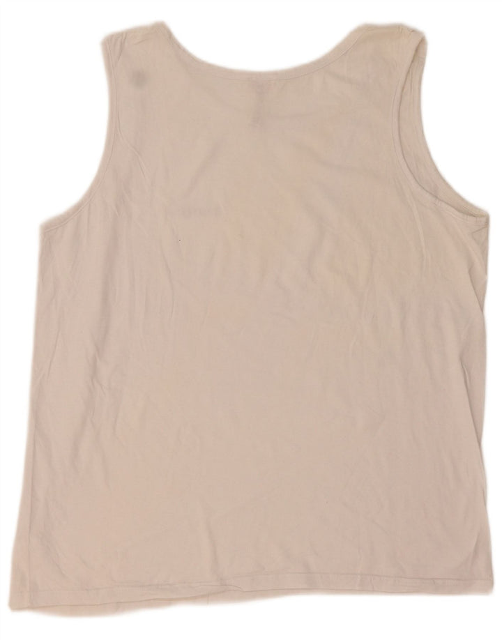 Kappa Herrevest Top 2XL Hvid Bomuld
