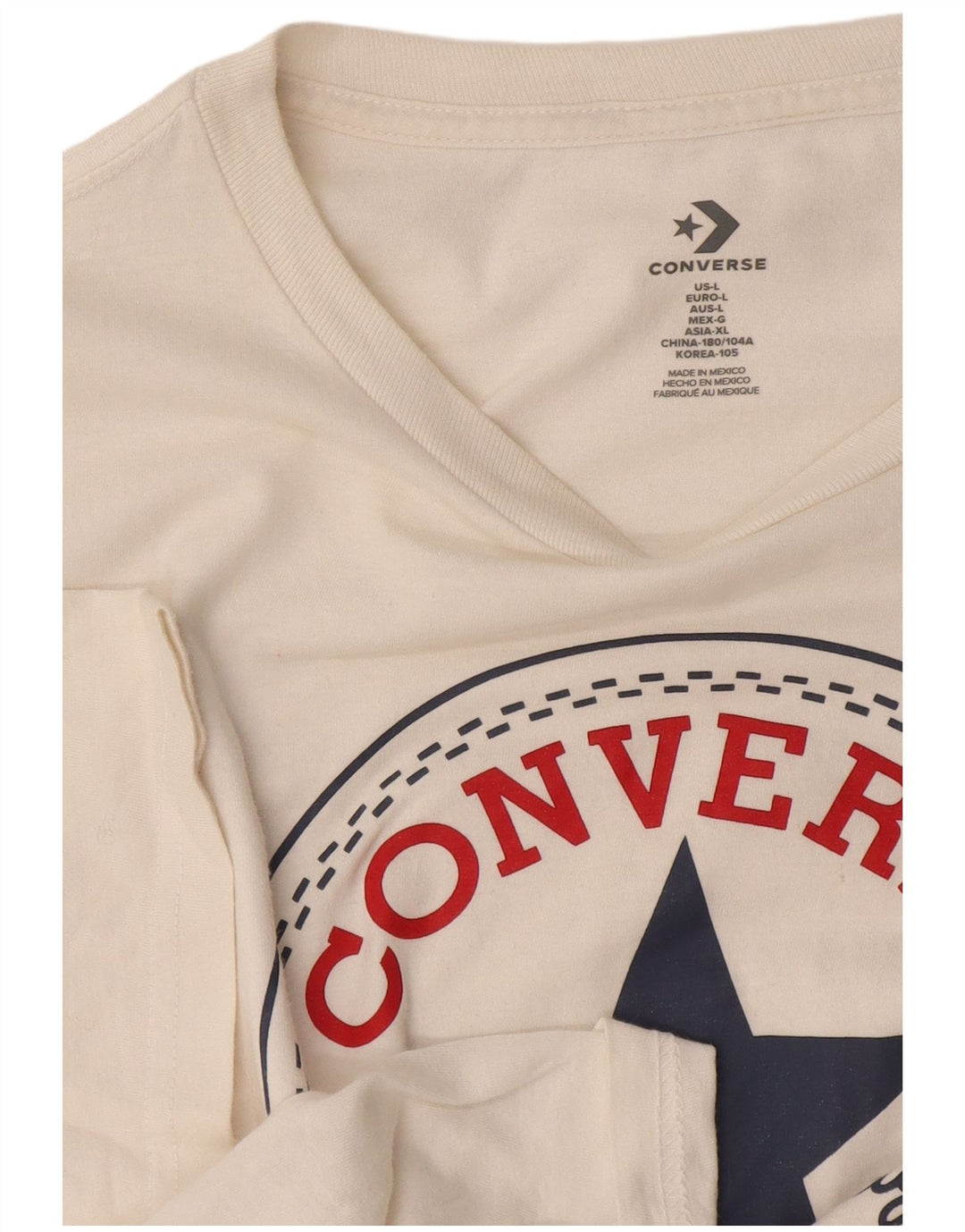Converse grafisk t-shirt til mænd, stor off white