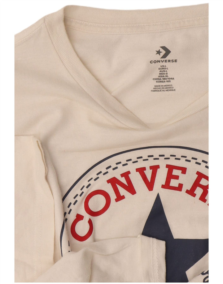 Converse grafisk t-shirt til mænd, stor off white