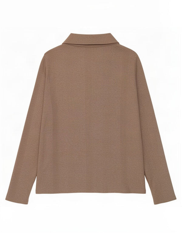 Marks & Spencer Womens Regular Bluse Top UK 14 Medium Beige Bomuld