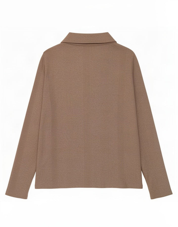 Marks & Spencer Womens Regular Bluse Top UK 14 Medium Beige Bomuld