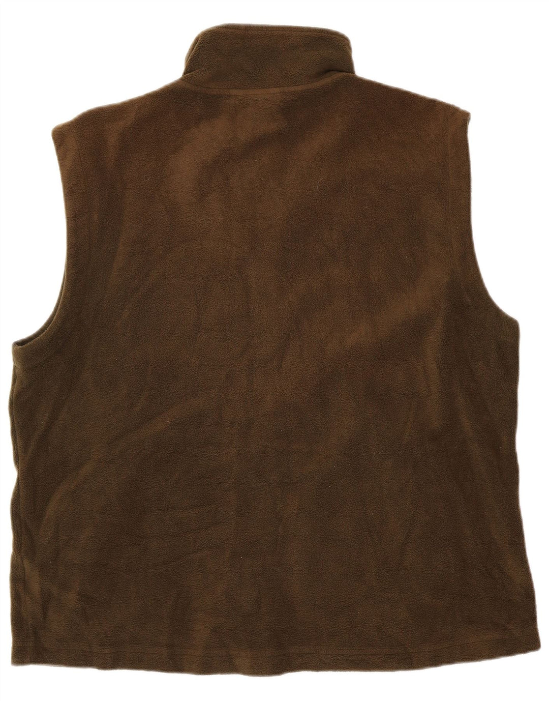 LE FROG Herre Casual Fit Fleece Gilet UK 42 XL Khaki Polyester