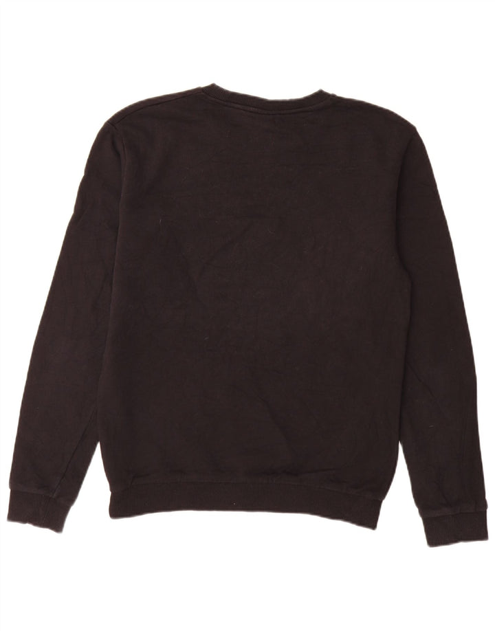 Zara Herre grafisk sweatshirt Jumper Medium Sort Colourblock Bomuld
