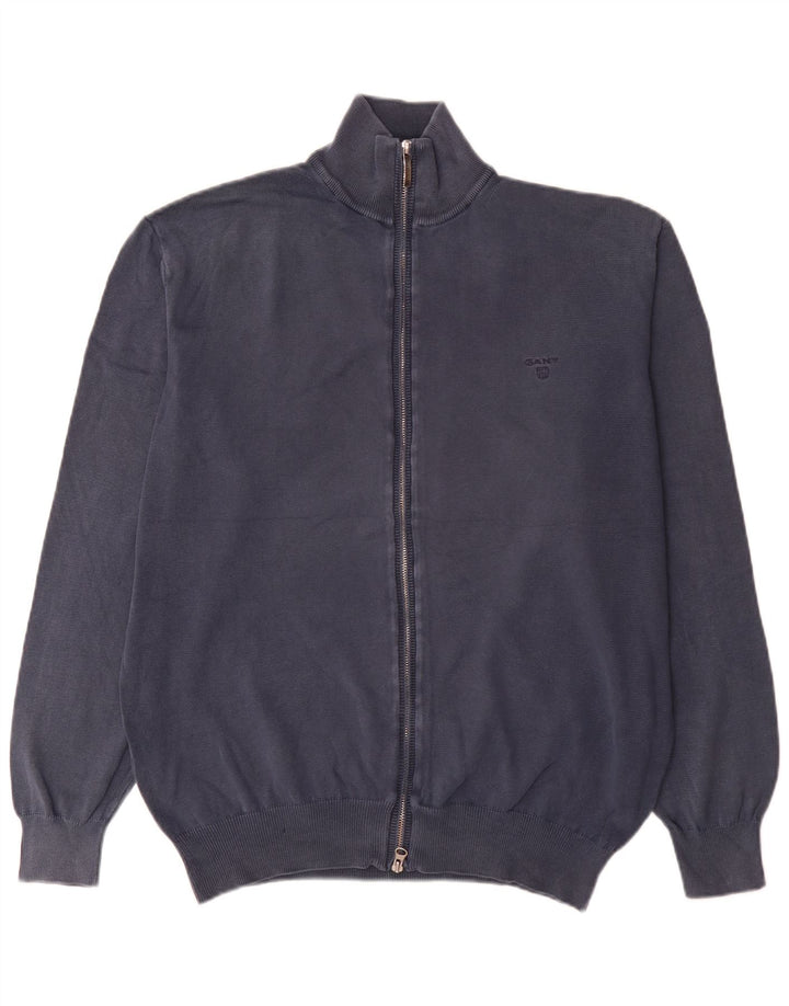 Gant herre cardigan sweater XL marineblå bomuld