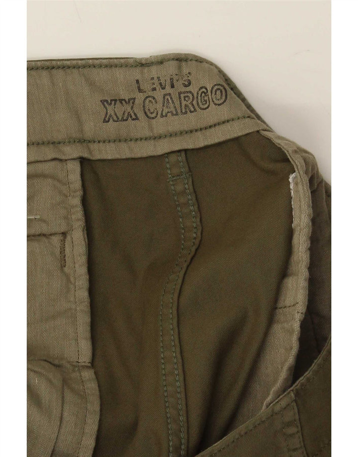 Levi's Herre tilspidsede Cargo-bukser W36 L32 Khaki Bomuld