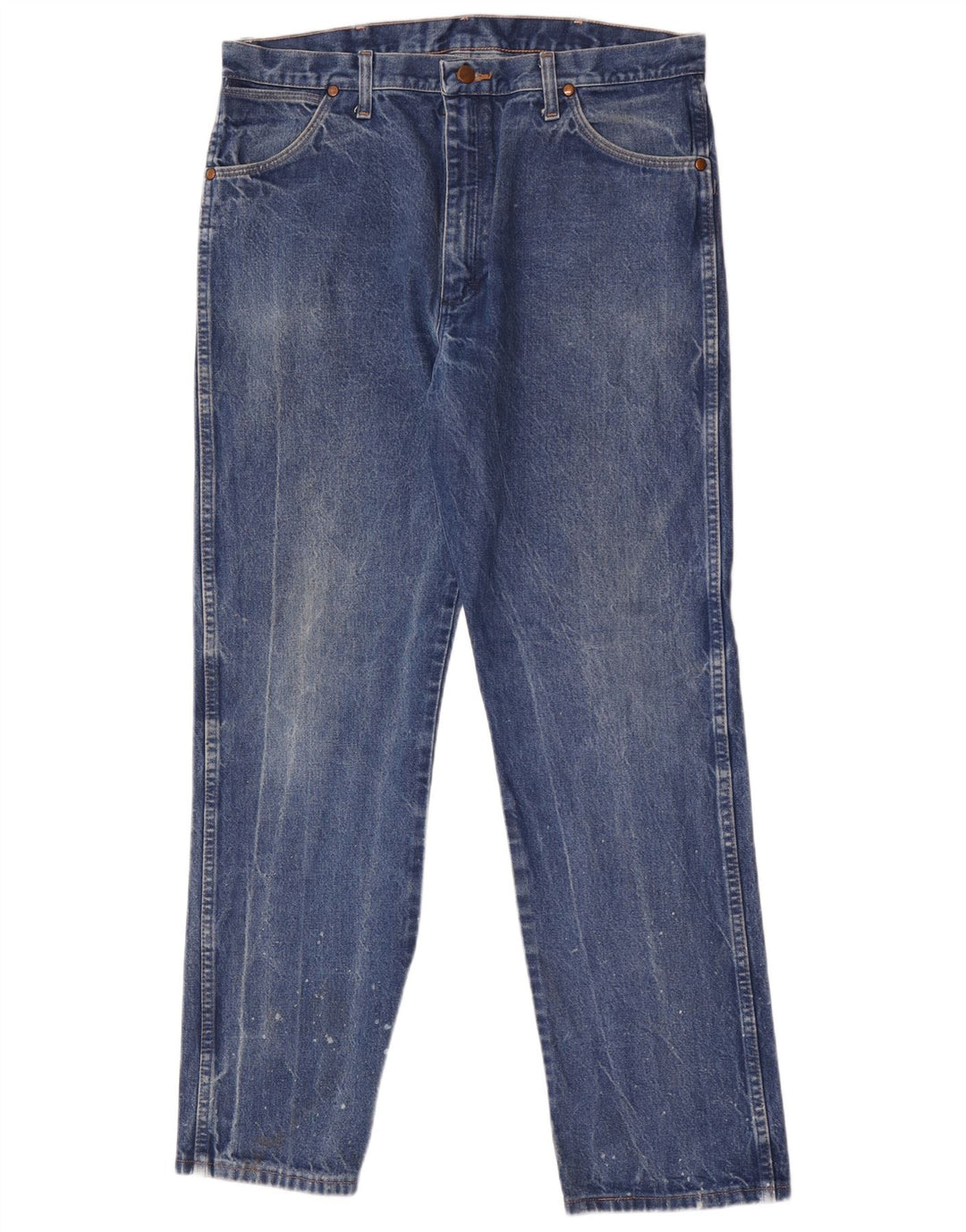Wrangler Straight Jeans til mænd W36 L32 blå bomuld