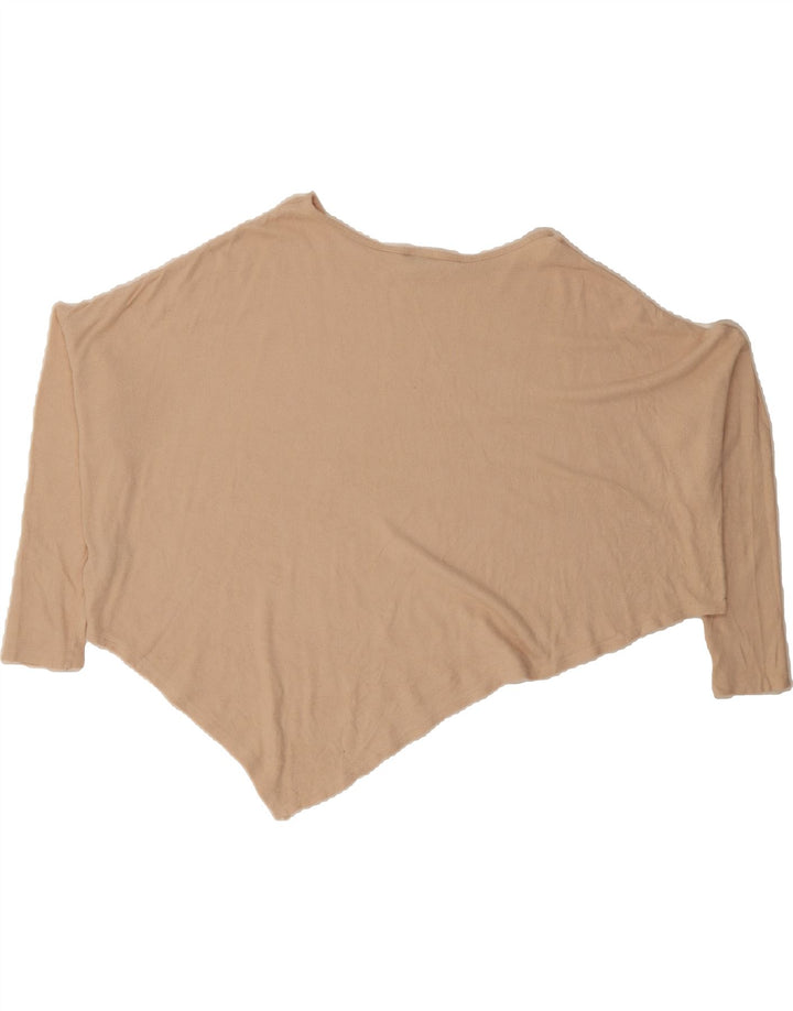MOSSIMO Womens Oversized Crop Top Long Sleeve UK 14 Medium Beige Vintage Mossimo and Second-Hand Mossimo from Messina Hembry 